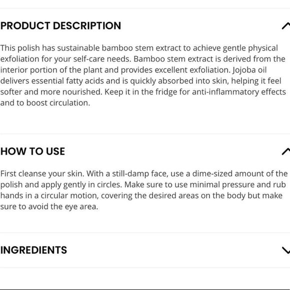 🌟$25 THE LYFESTYLE CO Bamboo Body Polish - Picture 3 of 7